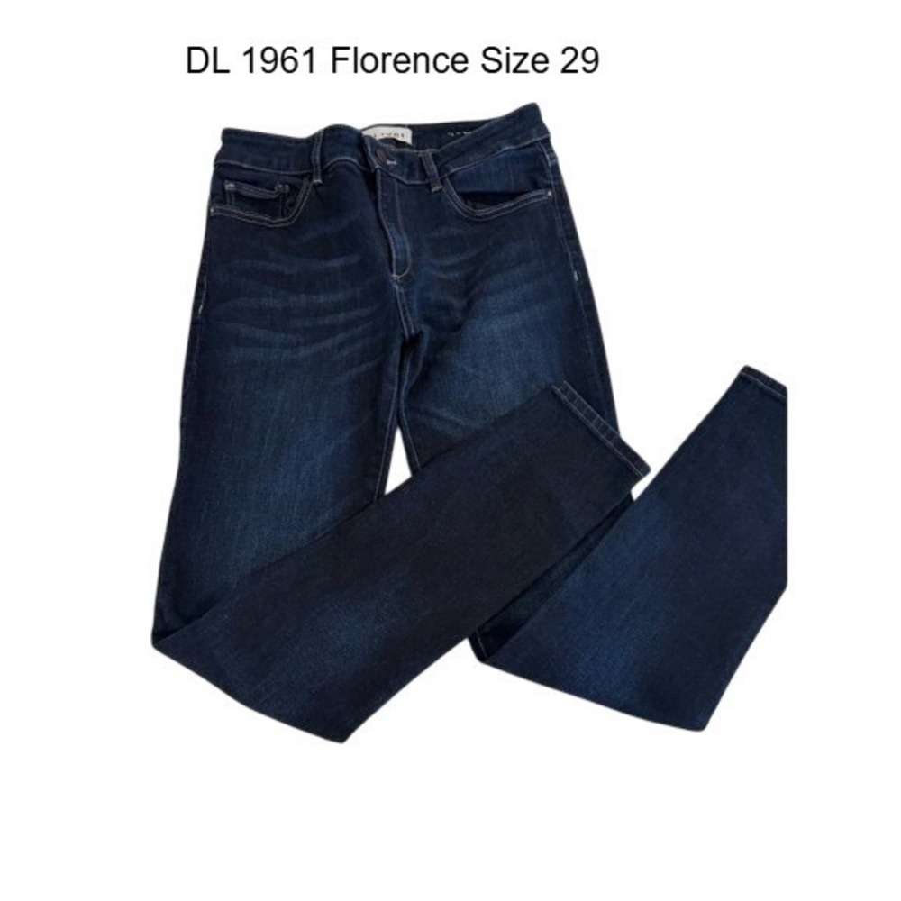 DL1961 Florence Instasculpt Skinny Jeans Dark Wash‎ Indigo Size 29 Mid Rise